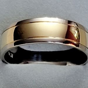 Stampd 18kt Gold and Silver Men's Ring
